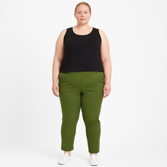 Betabrand Class Dress Pant Yoga Pants Size XL Petite Green - Picture 1 of 5